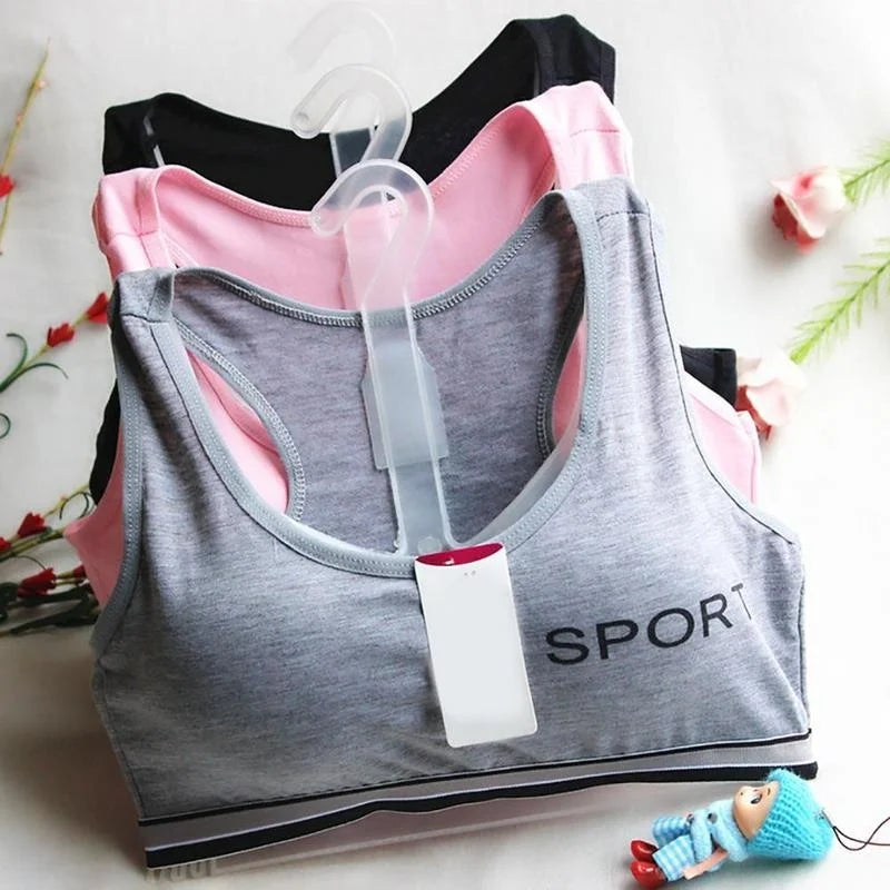 Teenagers Student Lingerie Brassiere Sport Maiden Girl Comfy Underwear Bra Girl Teen Top Sport Bras Sports Bra for Women Gym