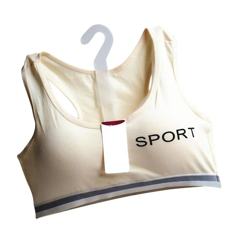 Teenagers Student Lingerie Brassiere Sport Maiden Girl Comfy Underwear Bra Girl Teen Top Sport Bras Sports Bra for Women Gym