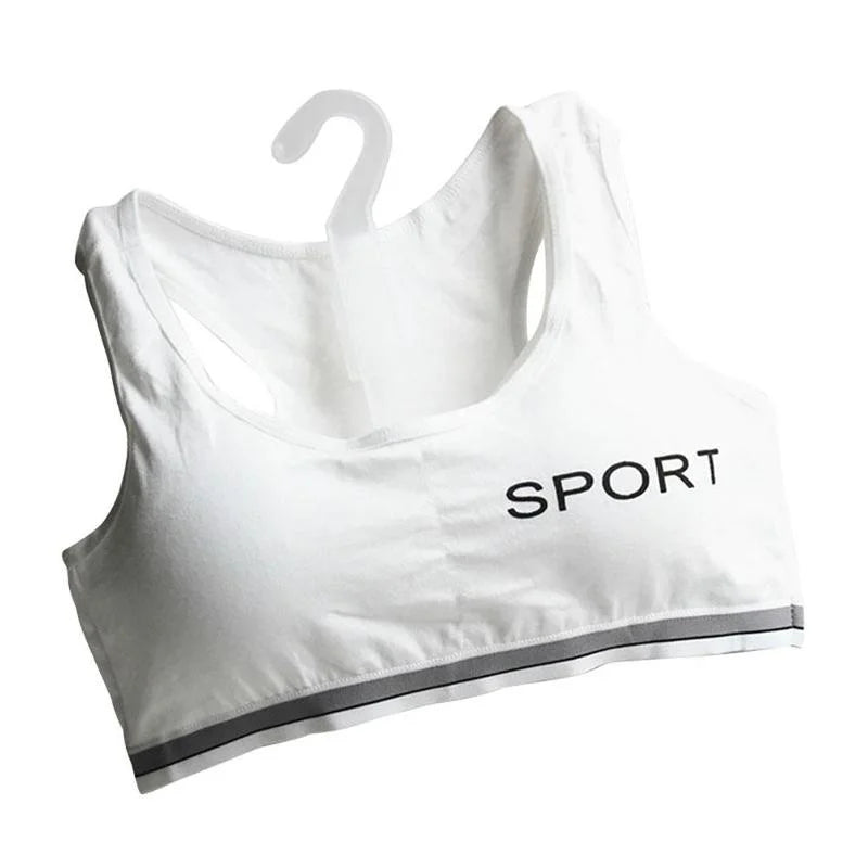 Teenagers Student Lingerie Brassiere Sport Maiden Girl Comfy Underwear Bra Girl Teen Top Sport Bras Sports Bra for Women Gym